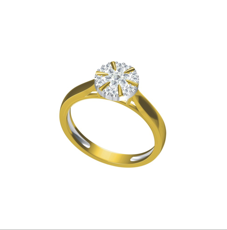 Lumina Cluster Diamond Ring