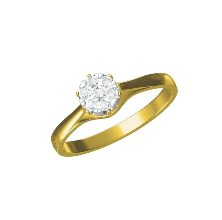 Serpentine Solitaire Illusion Ring