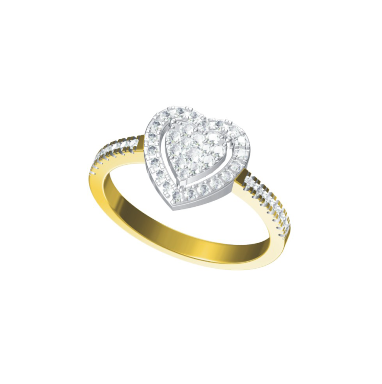 Everlasting Love Diamond Heart Ring