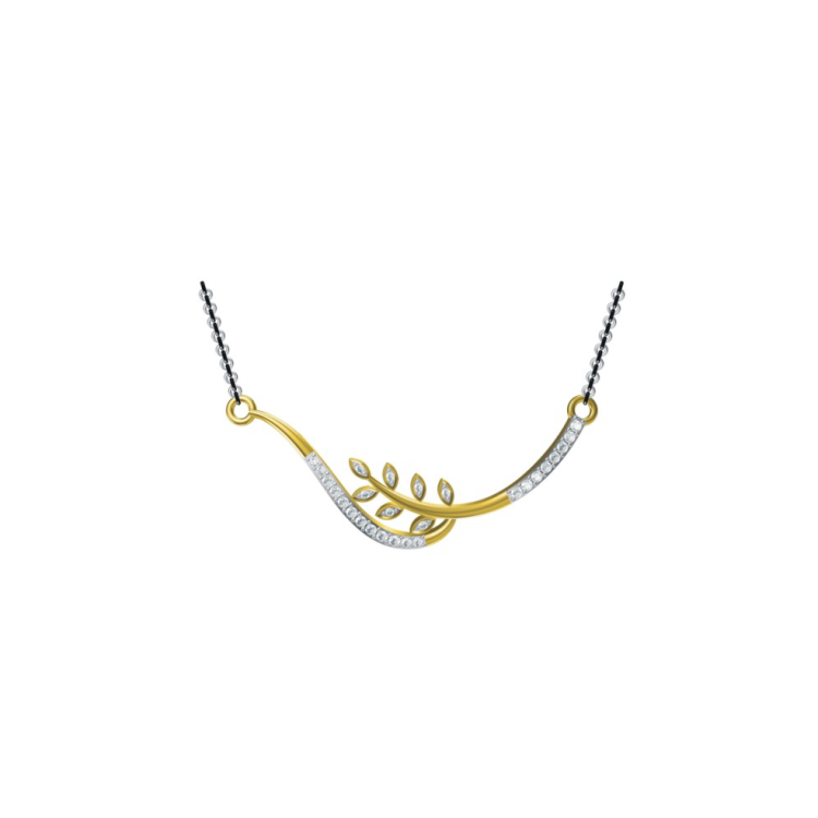 Sleek Vine Diamond Mangalsutra