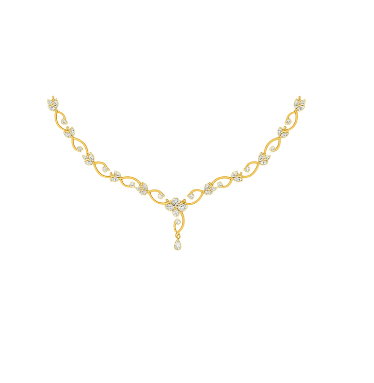 Ethereal Vine Diamond Necklace