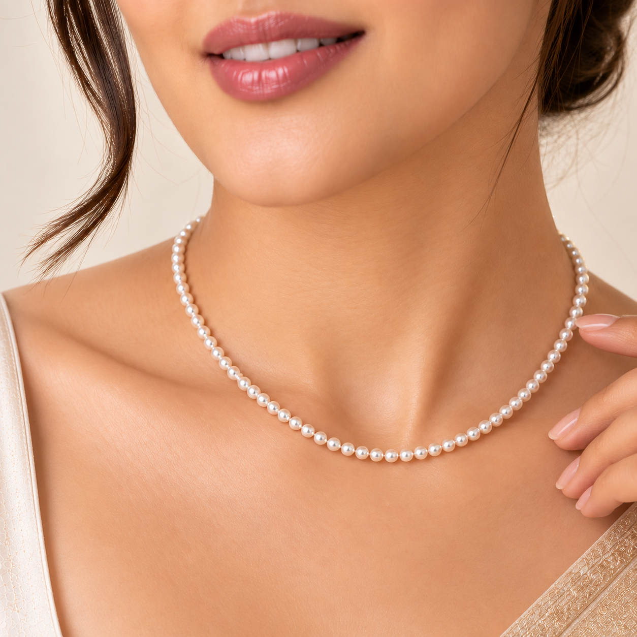 Classic White Pearl Necklace