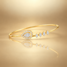 Evil Eye Marquise Diamond Open Kada