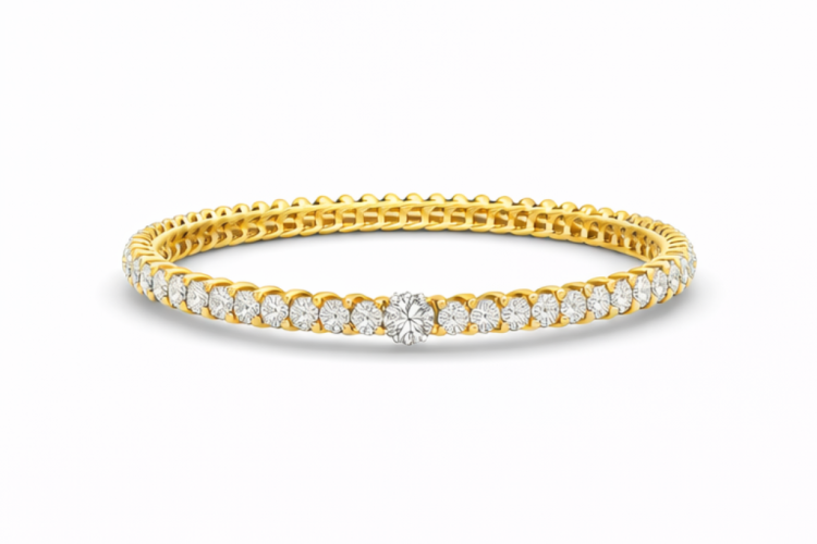 Royal Infinity Diamond Flexi Bangle