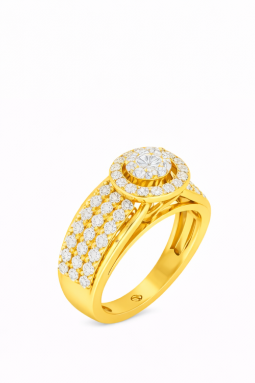 Celestial Halo Diamond Ring