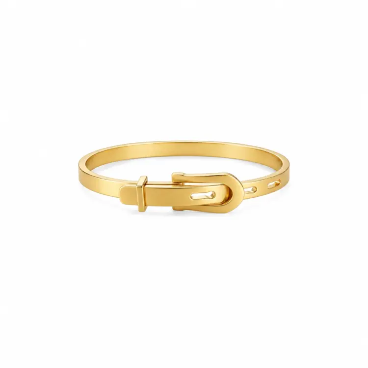 Regal Belt Buckle Gold Bracelet