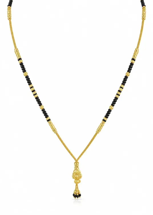 Classic Gold Mangalsutra with Traditional Pendant