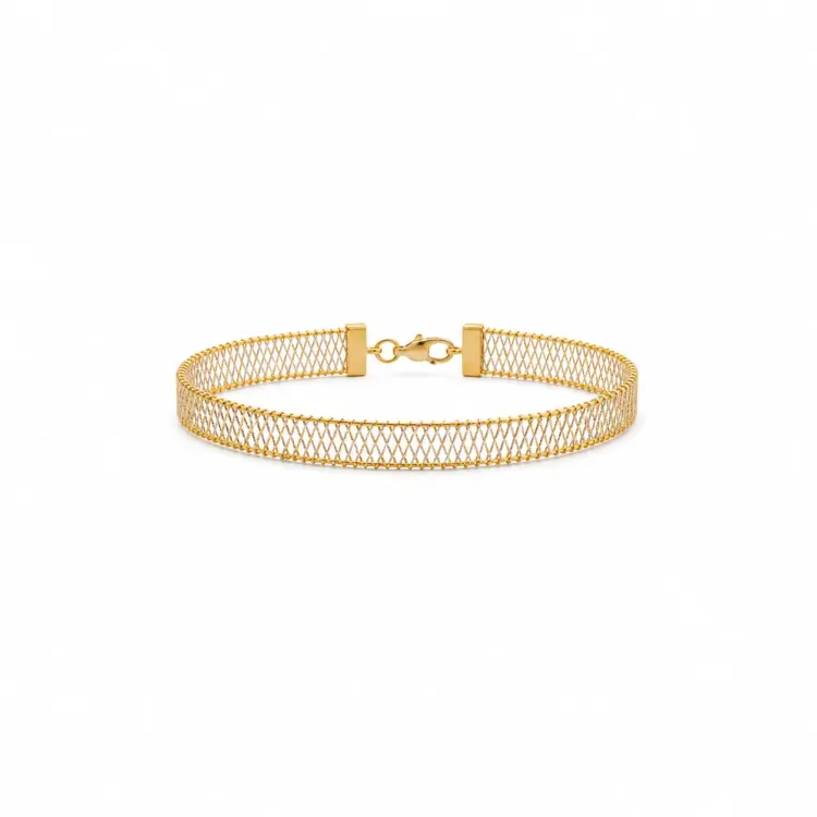 Elegant Gold Mesh Bracelet