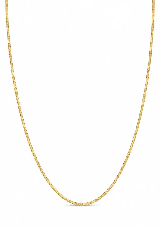 Elegant Yellow Gold Box Chain
