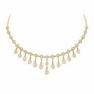 Golden Dewdrop Charm Necklace