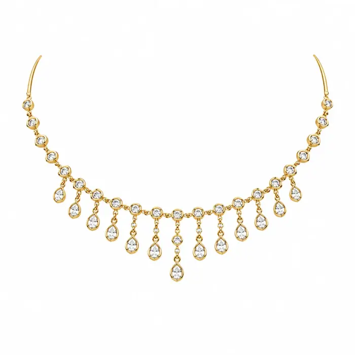 Golden Dewdrop Charm Necklace Golden Dewdrop Charm Necklace