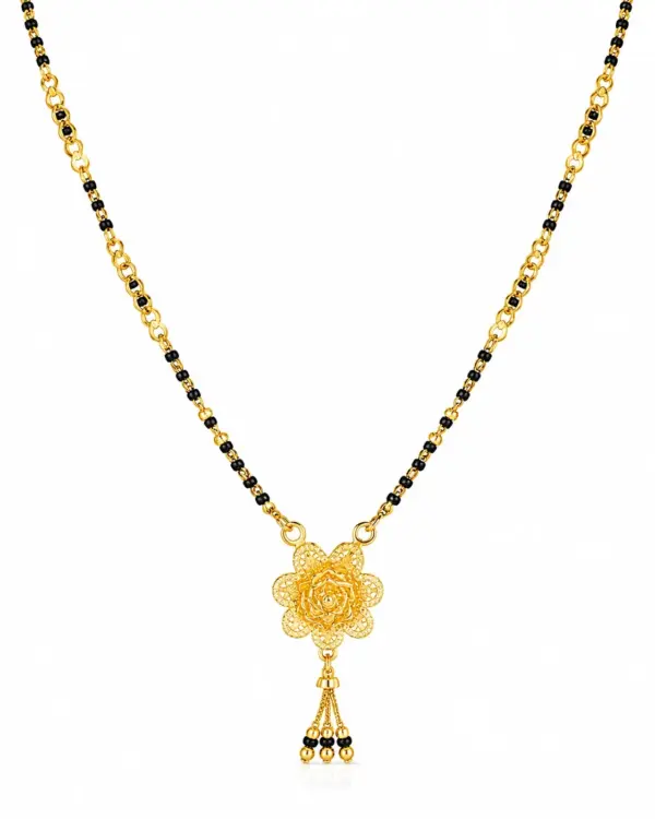 Golden Rose Bloom Mangalsutra