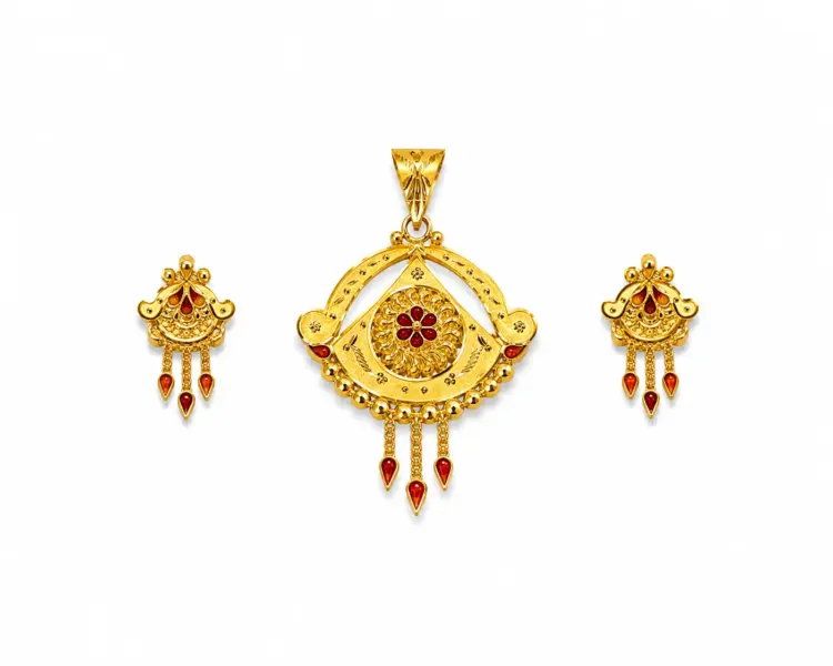 Gulrang Heritage Pendant Set