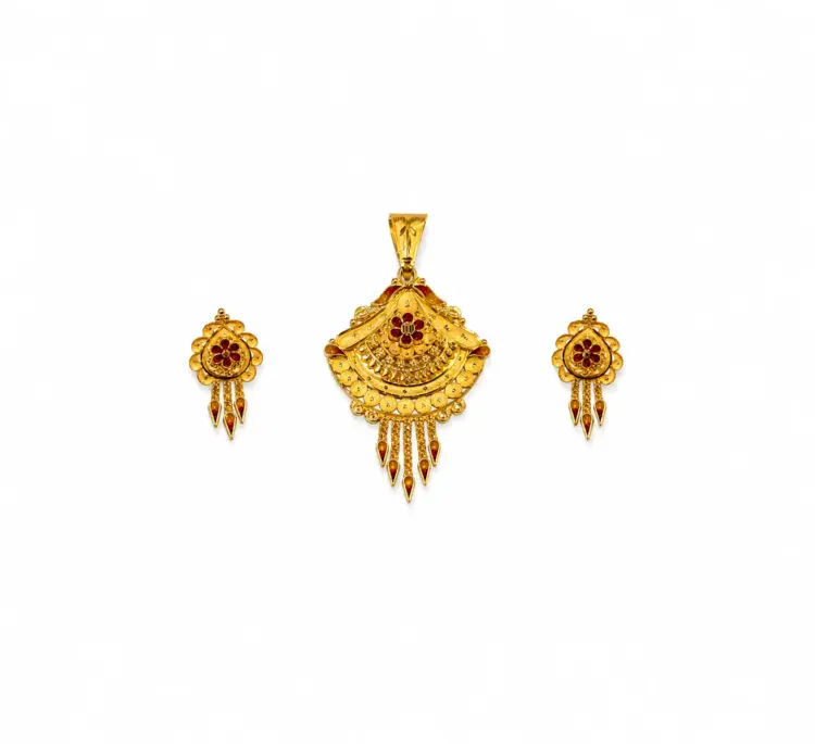 Pushpangan Heritage Pendant Set