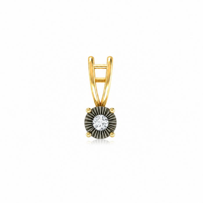 Radiant Eclipse Solitaire Pendant 1