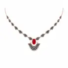 Regal Noir Ruby Pendant Necklace 1