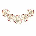 Royal Ruby Blossom Necklace