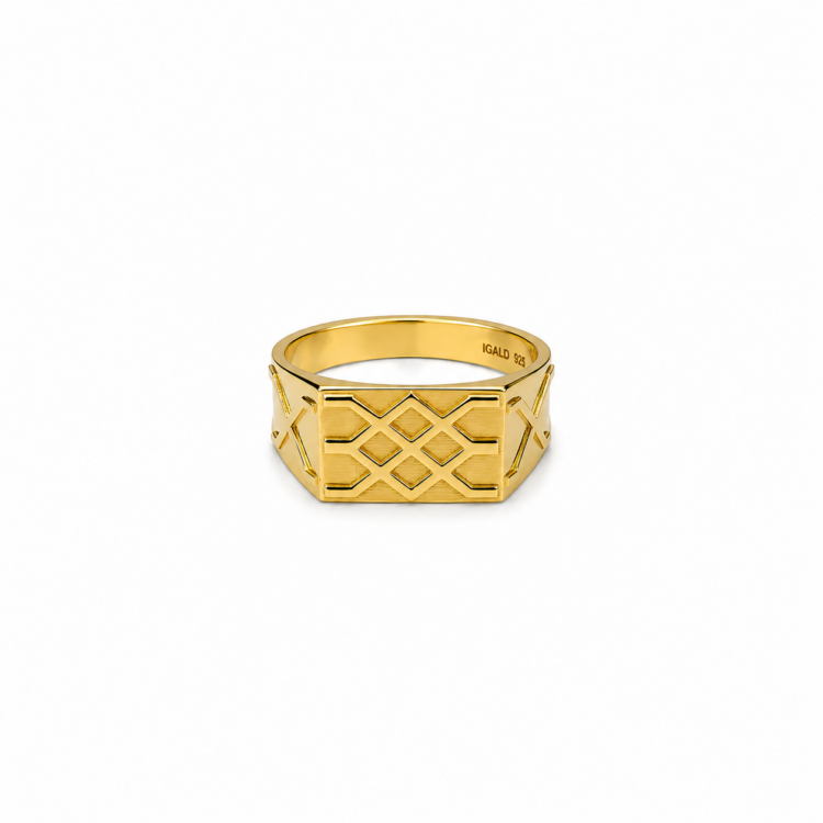 Imperial Lattice Signet Ring