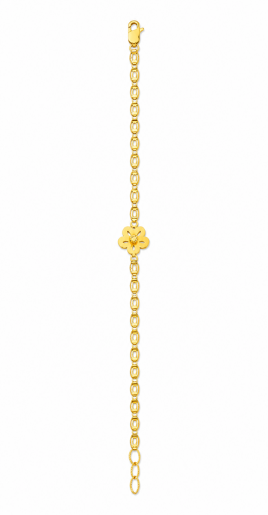 Lightweight Designer Gold Chain Bracelet