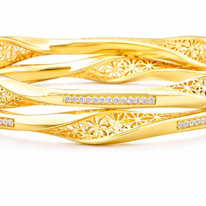 Gold bengles Gold bengles