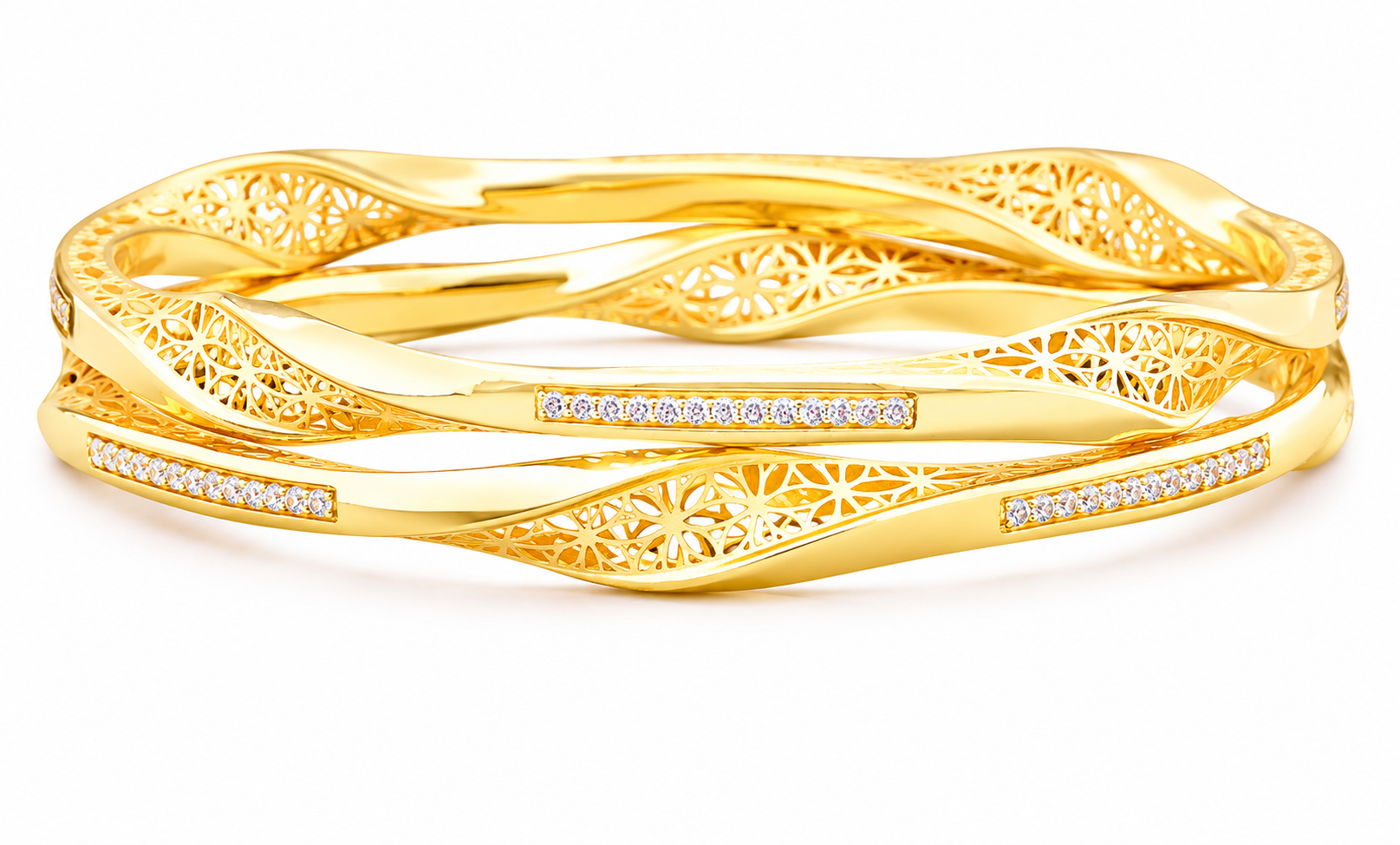 Gold bengles