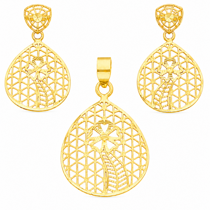 Golden pendant set Golden pendant set