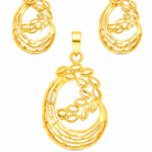 Gold Pendant set