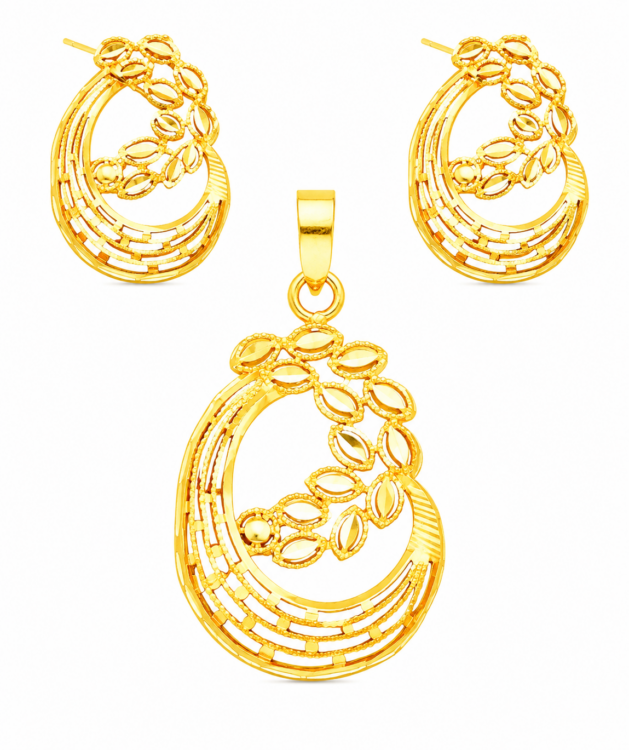 Gold Pendant set