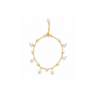 Pearl & Star Gold-Tone Charm Bracelet