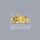 Elegant Gold Infinity Twist Ring