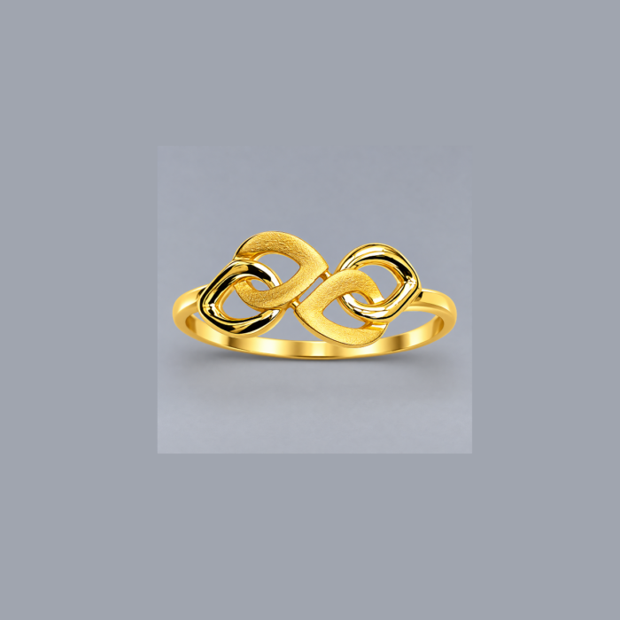 Elegant Gold Infinity Twist Ring