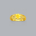 Elegant Gold Floral Motif Designer Ring